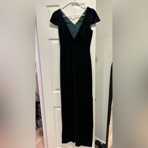 Lulus Feeling Flawless Emerald Green V-Neck Maxi Dress